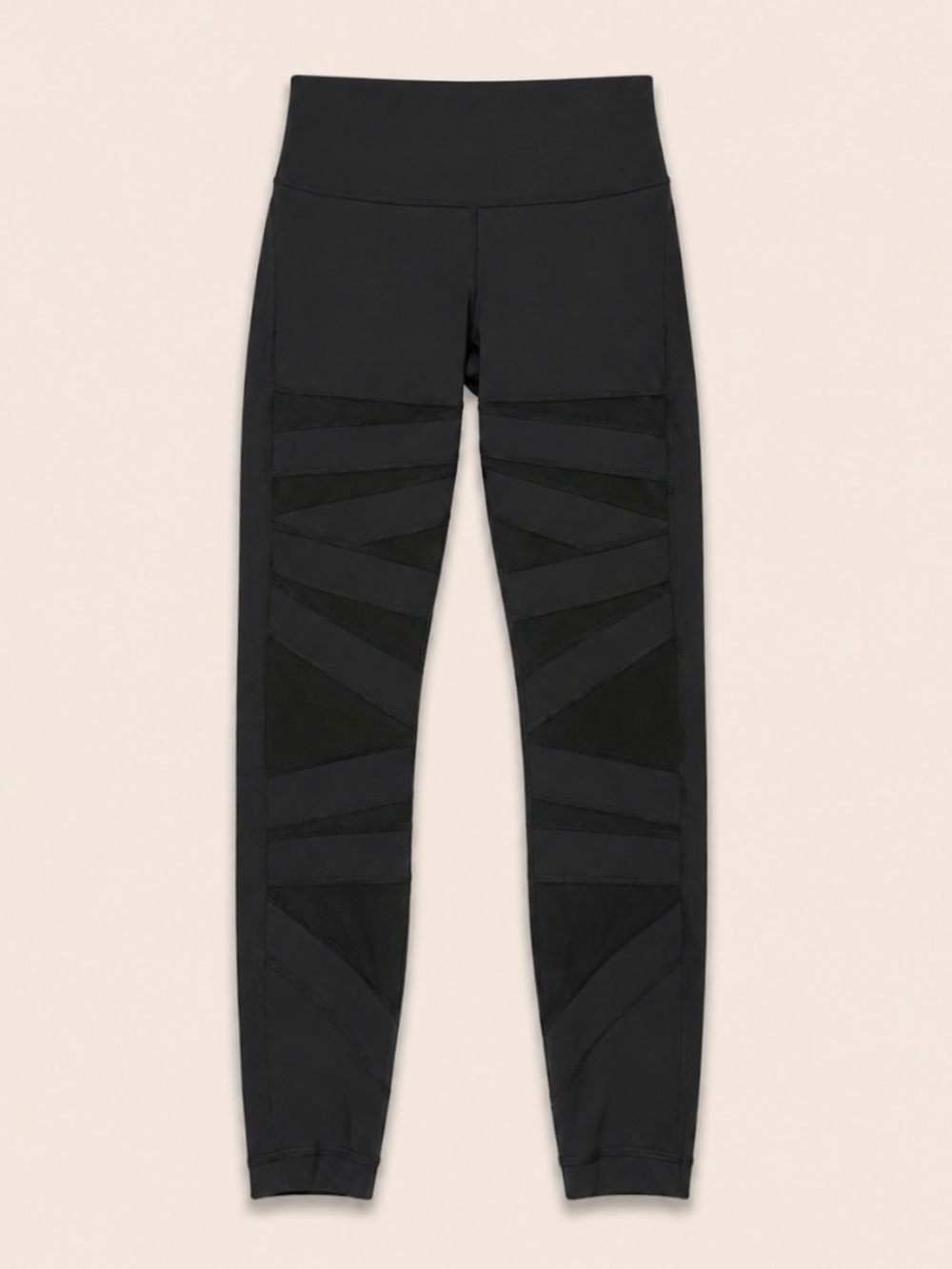 Lululemon High-Rise Mesh Panel Leggings Size 6 Black